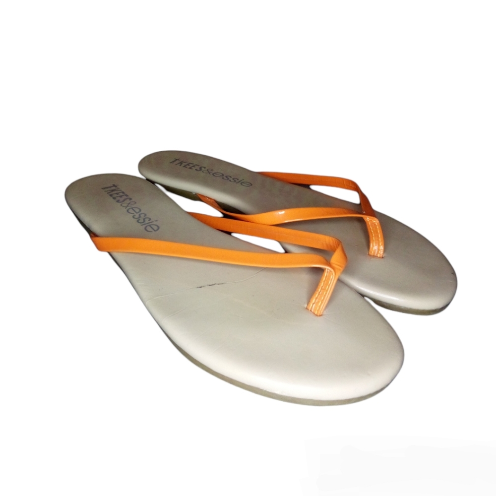 TKEES x Essie Orange Nail Polish Inspired Thong Sandals